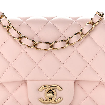 Chanel Lambskin Quilted Mini Square Flap Light Pink 8 of 11