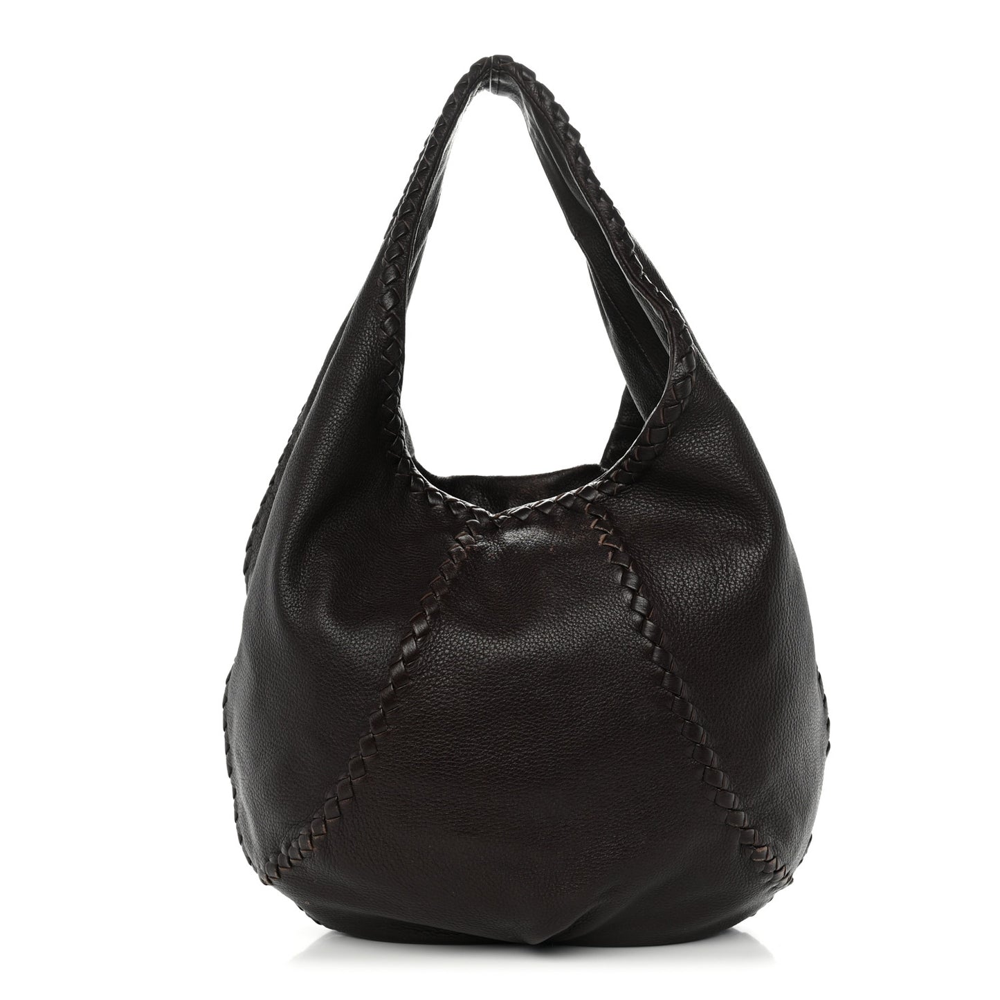 Cervo Deerskin Large Hobo Ebano