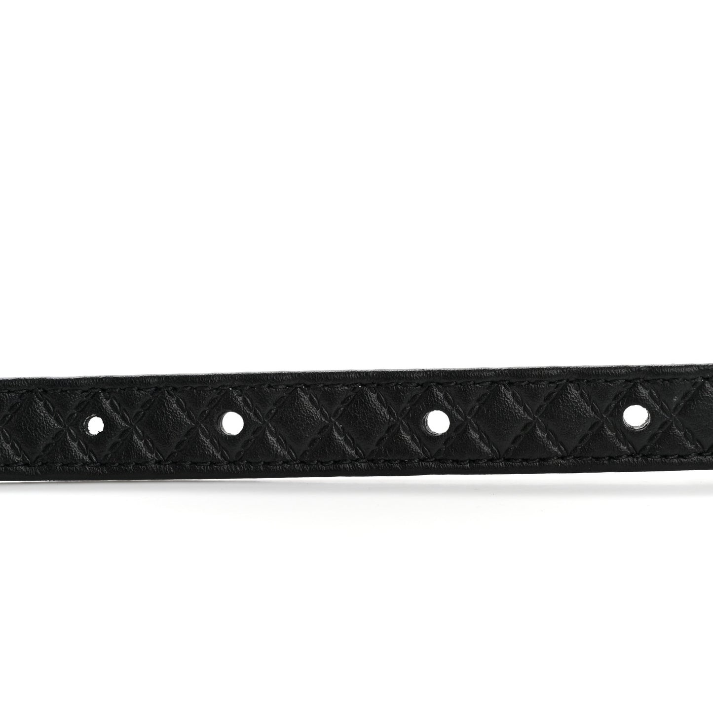 Calfskin Quilted CC Belt 80 32 Black