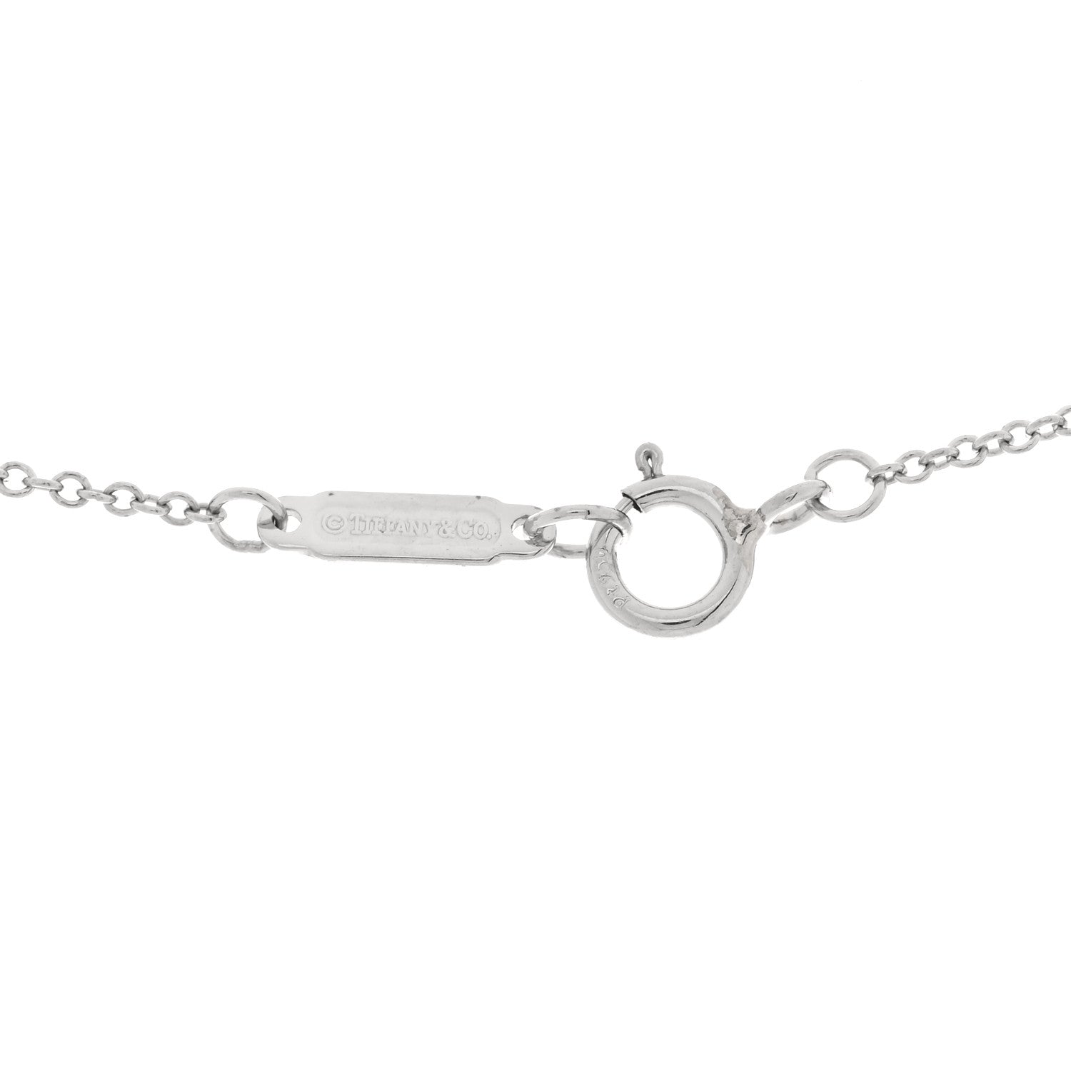 Tiffany Platinum Diamond Aquamarine Paper Flowers Firefly Pendant Necklace 4 of 5