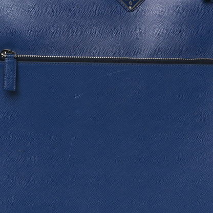Prada Saffiano Travel Trolley Luggage Bluette 11 of 12