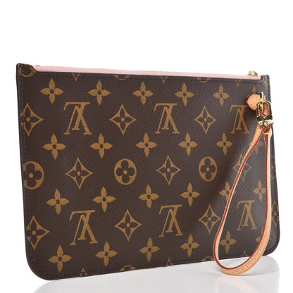 Louis Vuitton Monogram Neverfull MM GM Pochette Rose Ballerine 3 of 8