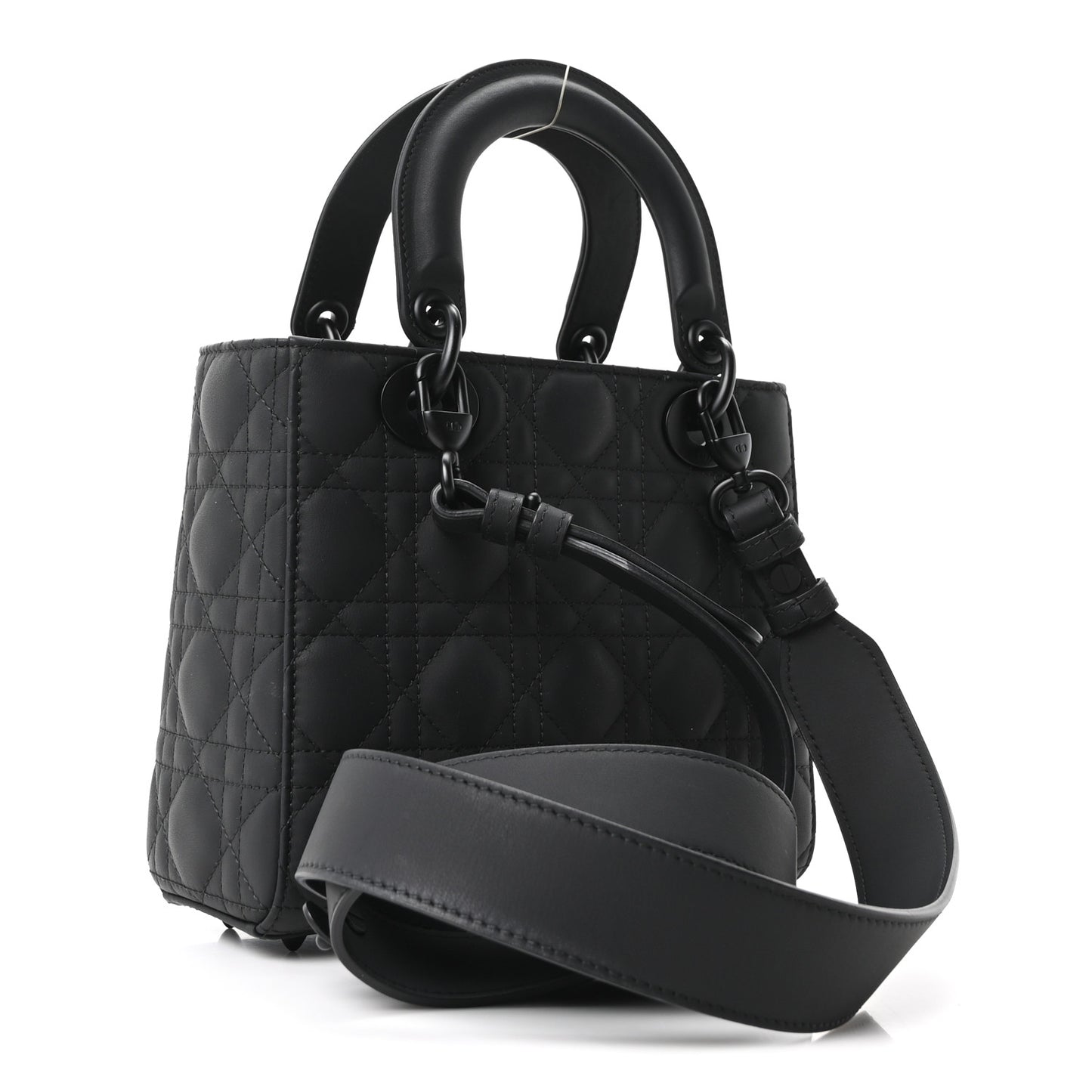 Ultra Matte Calfskin Cannage Small My ABCDior Lady Dior Black Black