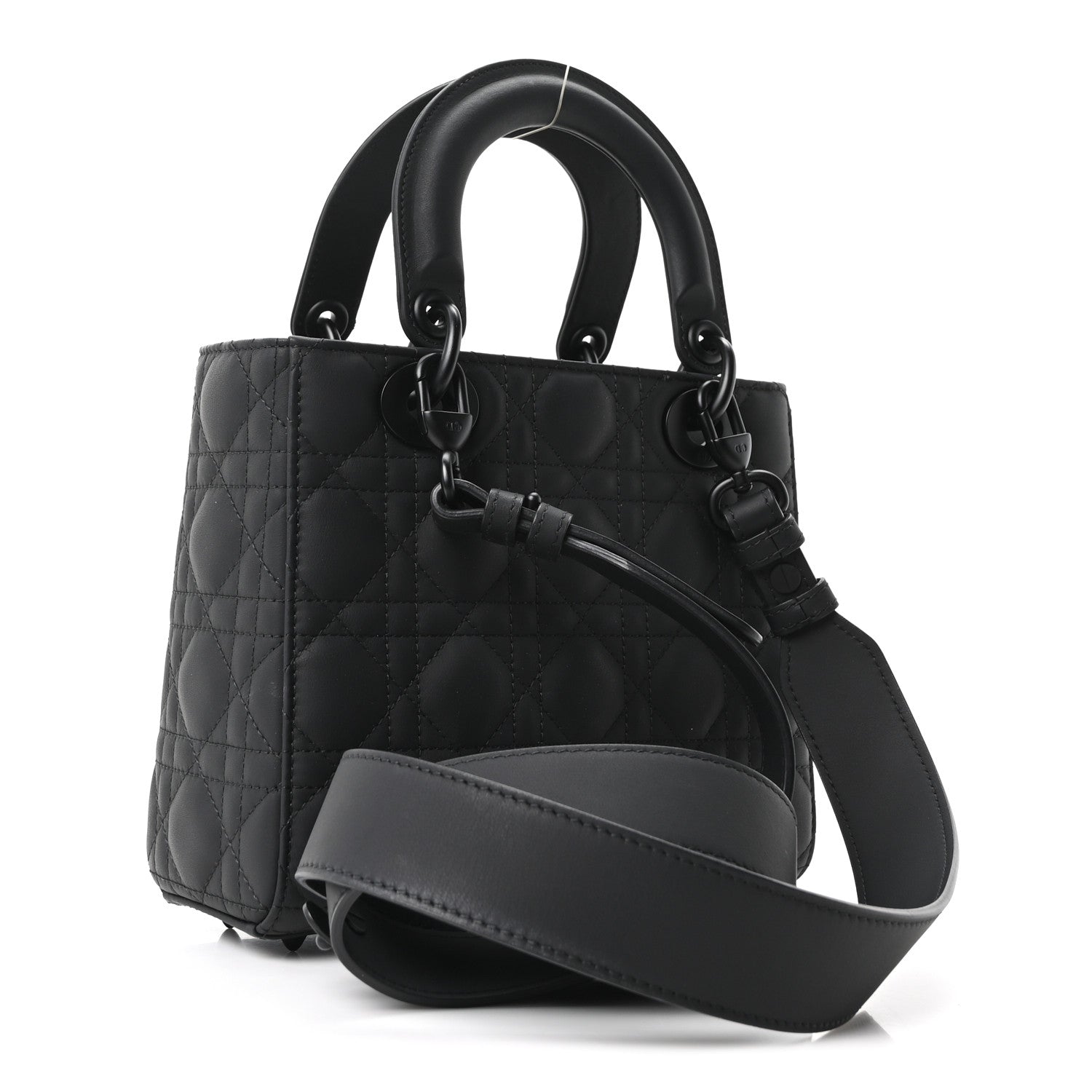 Christian Dior Ultra Matte Calfskin Cannage Small My ABCDior Lady Dior Black Black 3 of 10