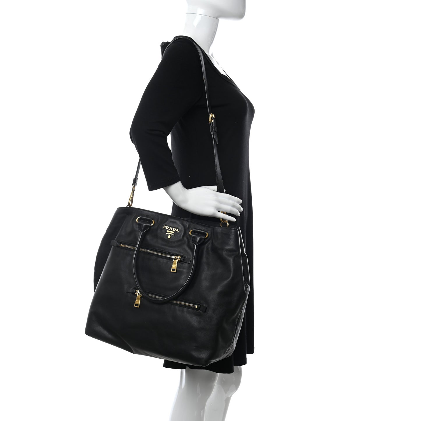 Soft Calf Tote Black