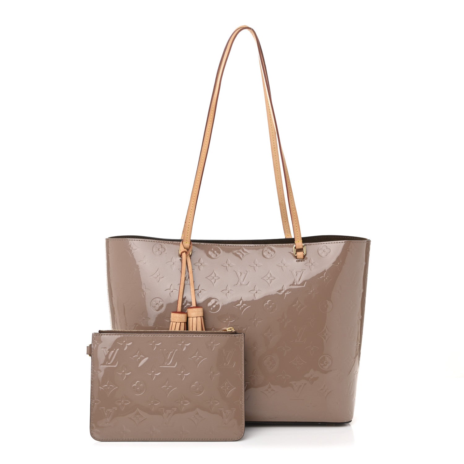 Louis Vuitton Vernis Long Beach MM Rose Velours 3 of 12