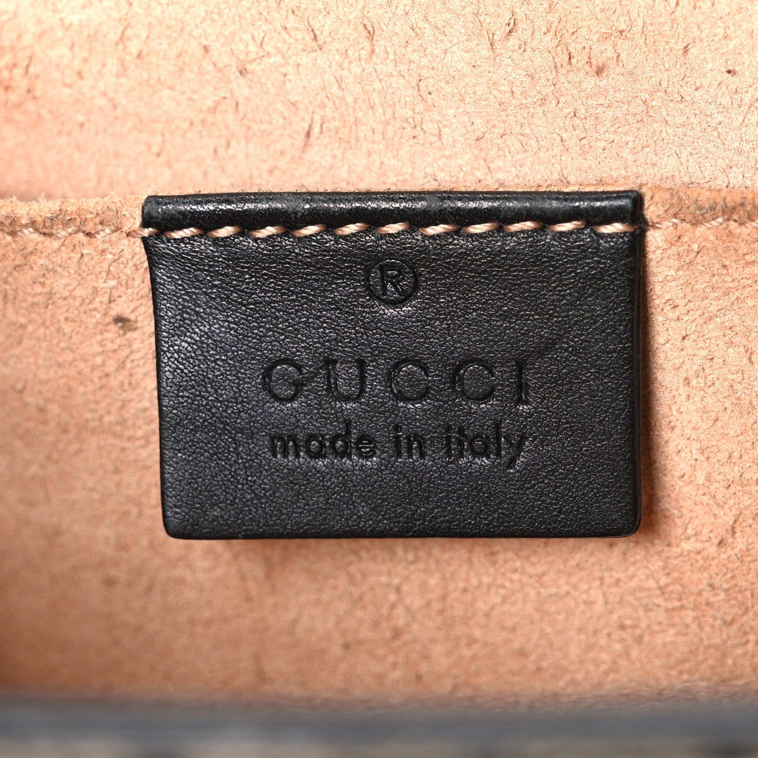 Gucci GG Supreme Monogram Bees Small Padlock Shoulder Bag Black 6 of 11
