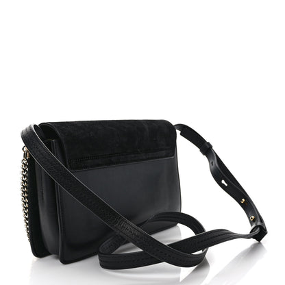Chloe Suede Calfskin Small Faye Shoulder Bag Black 3 of 11