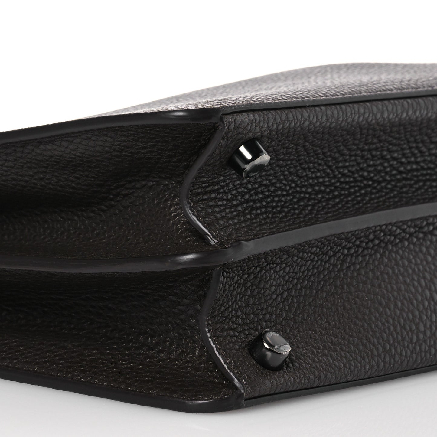 Cuoio Romano Vitello Cover Glazed Fabric Bi-Color FF 1974 Medium Peekaboo I SEE U Satchel Dark Brown