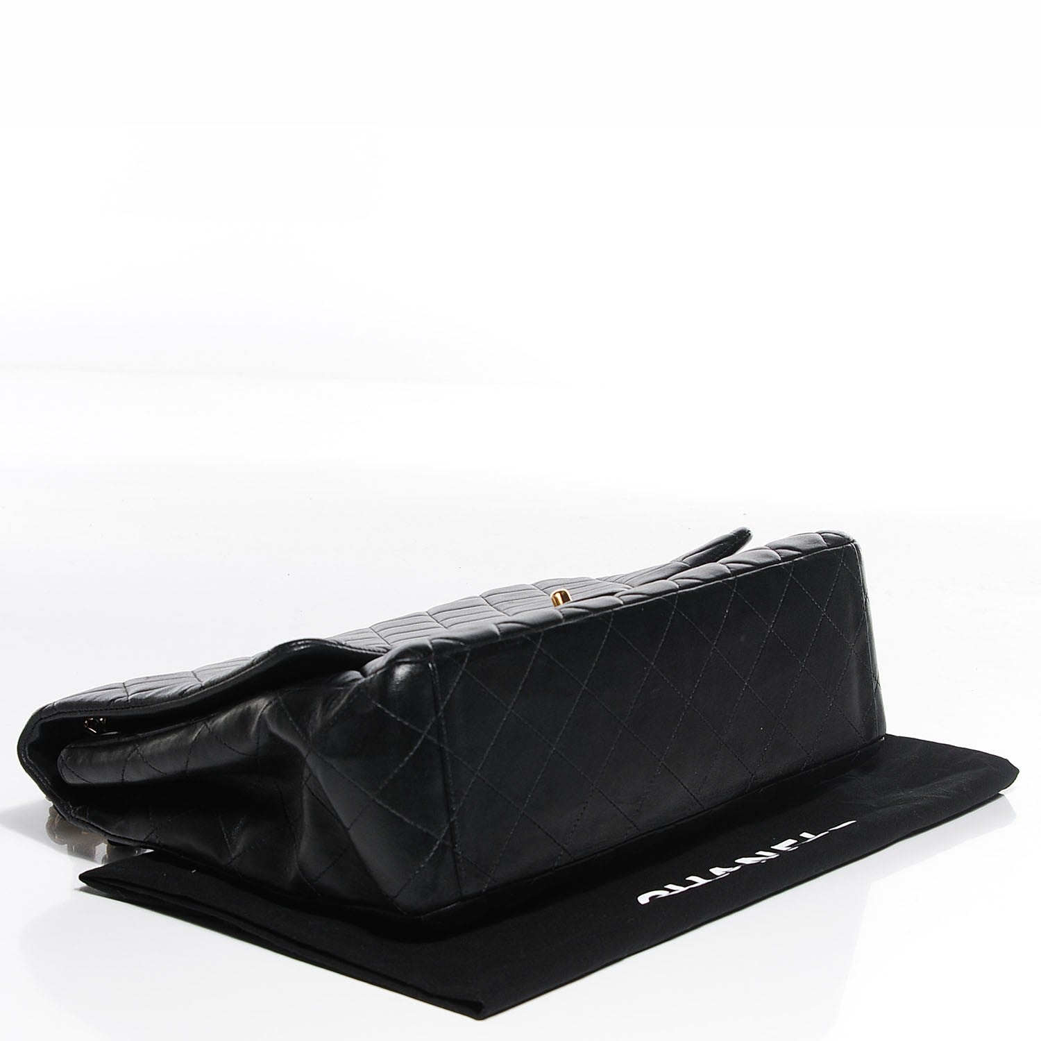 Chanel Lambskin Quilted Maxi Single Flap Black 4 of 7