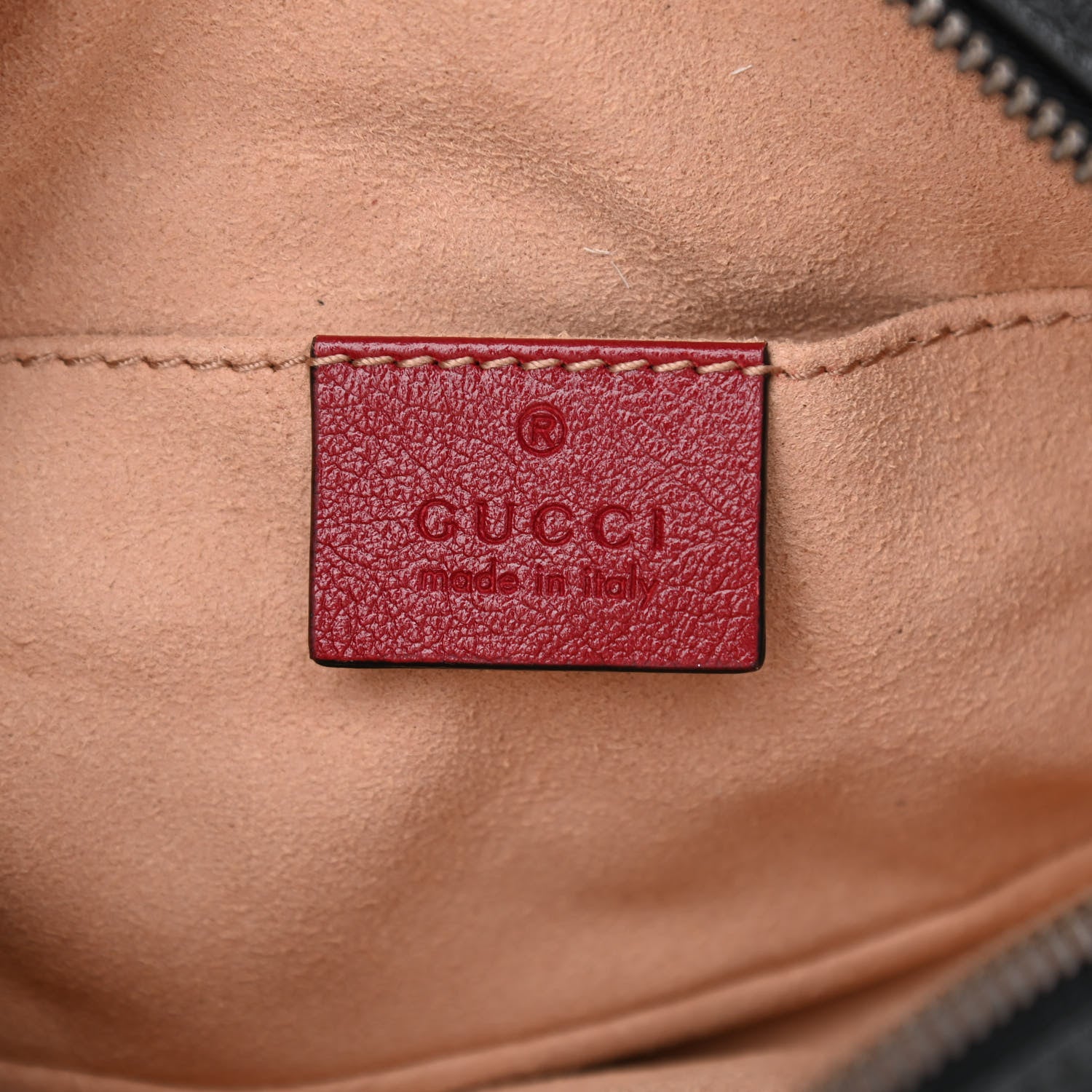Gucci Azalea Calfskin Matelasse Diagonal Torchon GG Marmont Belt Bag 95 38 Black Romantic Cerise 6 of 9