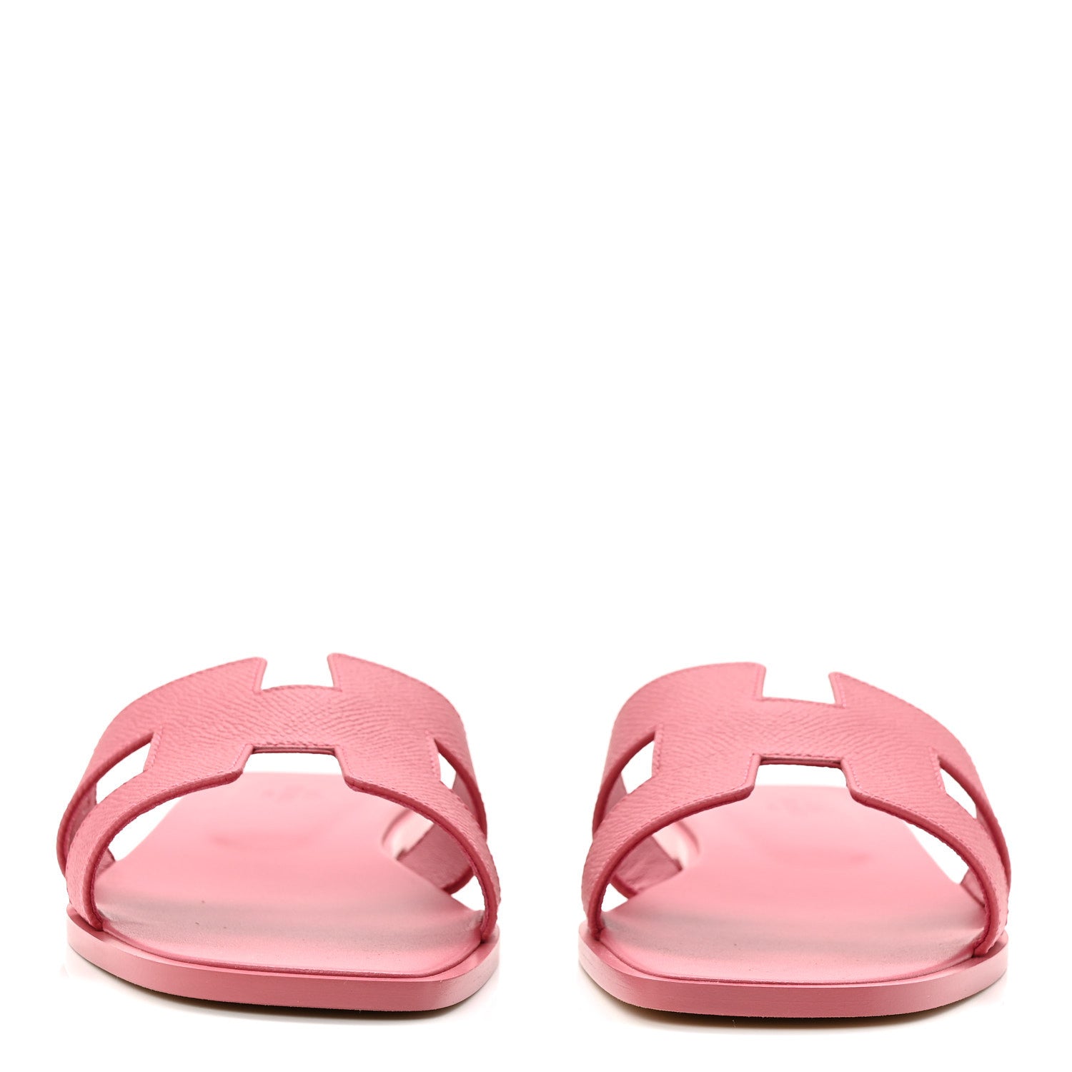Hermes Epsom Oran Sandals 40.5 Rose De Venise 3 of 10
