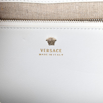 Versace Calfskin Large Palazzo Empire Bag White 9 of 13