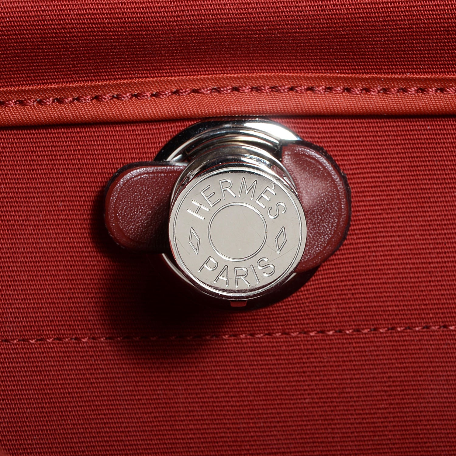 Hermes Toile Herbag Zip 31 PM Rouge H 7 of 12