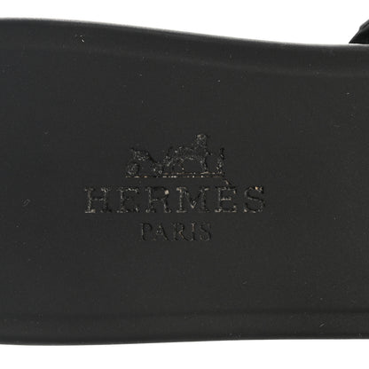 Hermes Rubber Chaine d'Ancre Rivage Sandals 36 Black 8 of 11