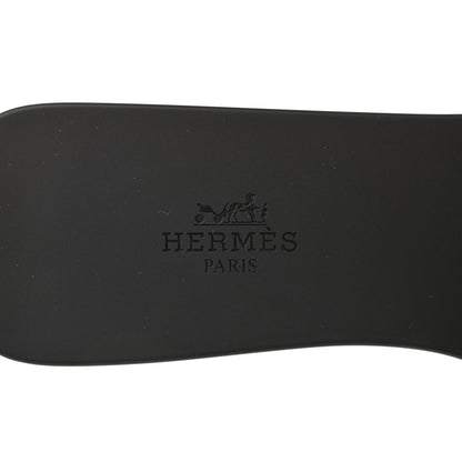 Hermes Rubber Aloha Sandals 38 Black 7 of 8