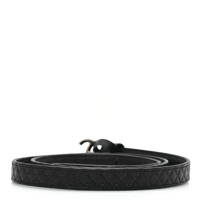 Chanel Calfskin Quilted CC Belt 80 32 Black 2 of 6
