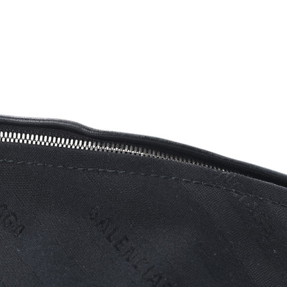 Balenciaga Canvas Jacquard Diagonal Allover Logo XS Souvenir Belt Bag Black 6 of 6
