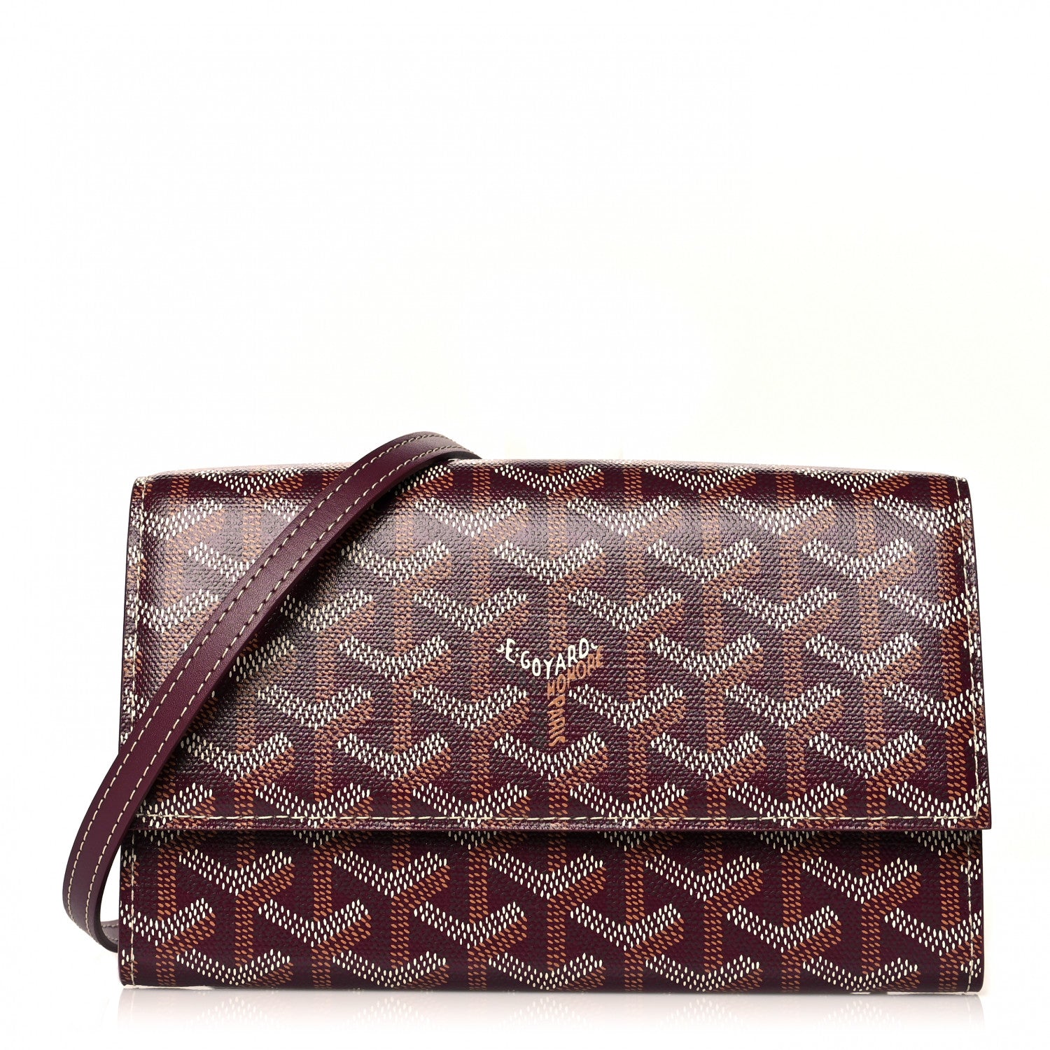 Goyard Goyardine Varenne Continental Wallet Burgundy 1 of 9