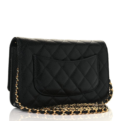 Chanel Caviar Quilted Wallet On Chain WOC Black 3 of 11