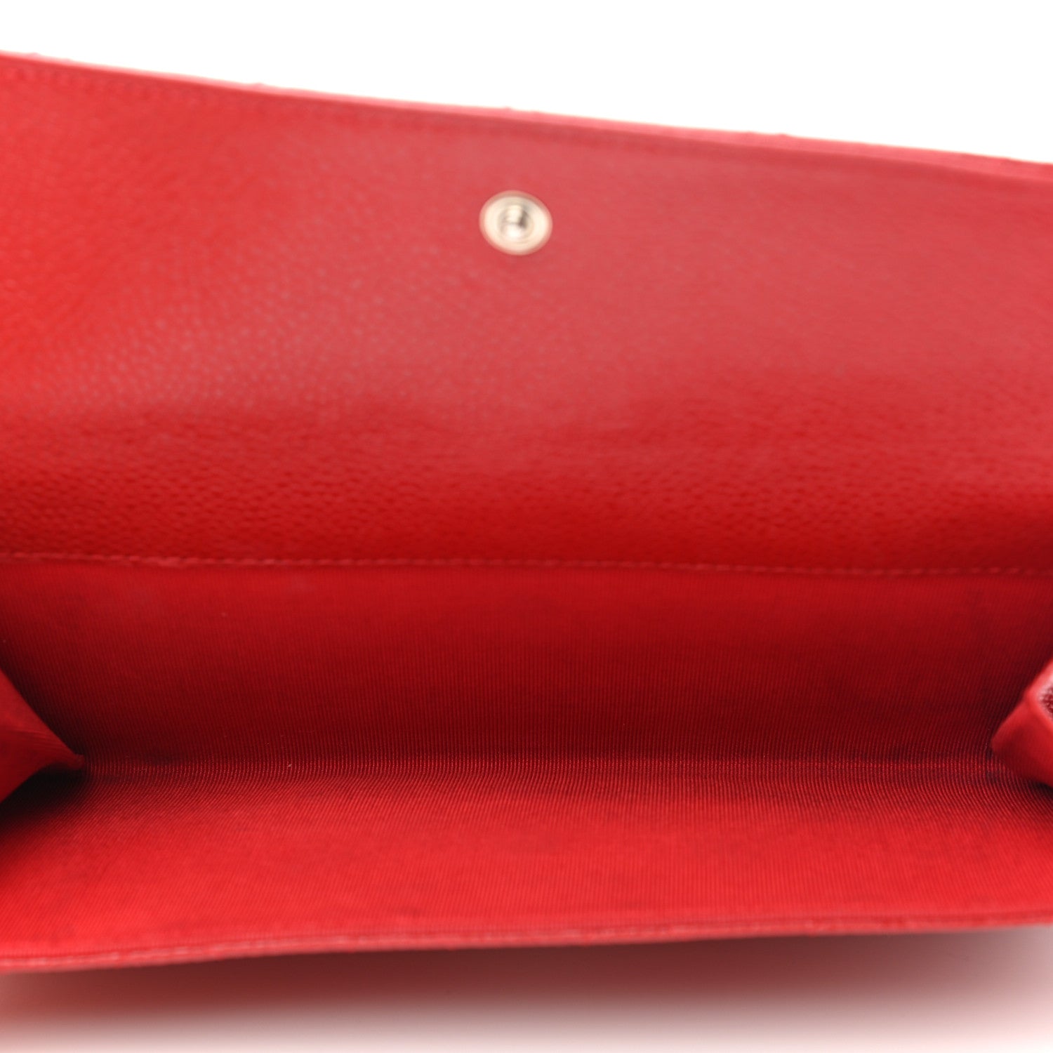 Chanel Caviar Quilted CC Long Double Wallet Red 5 of 11