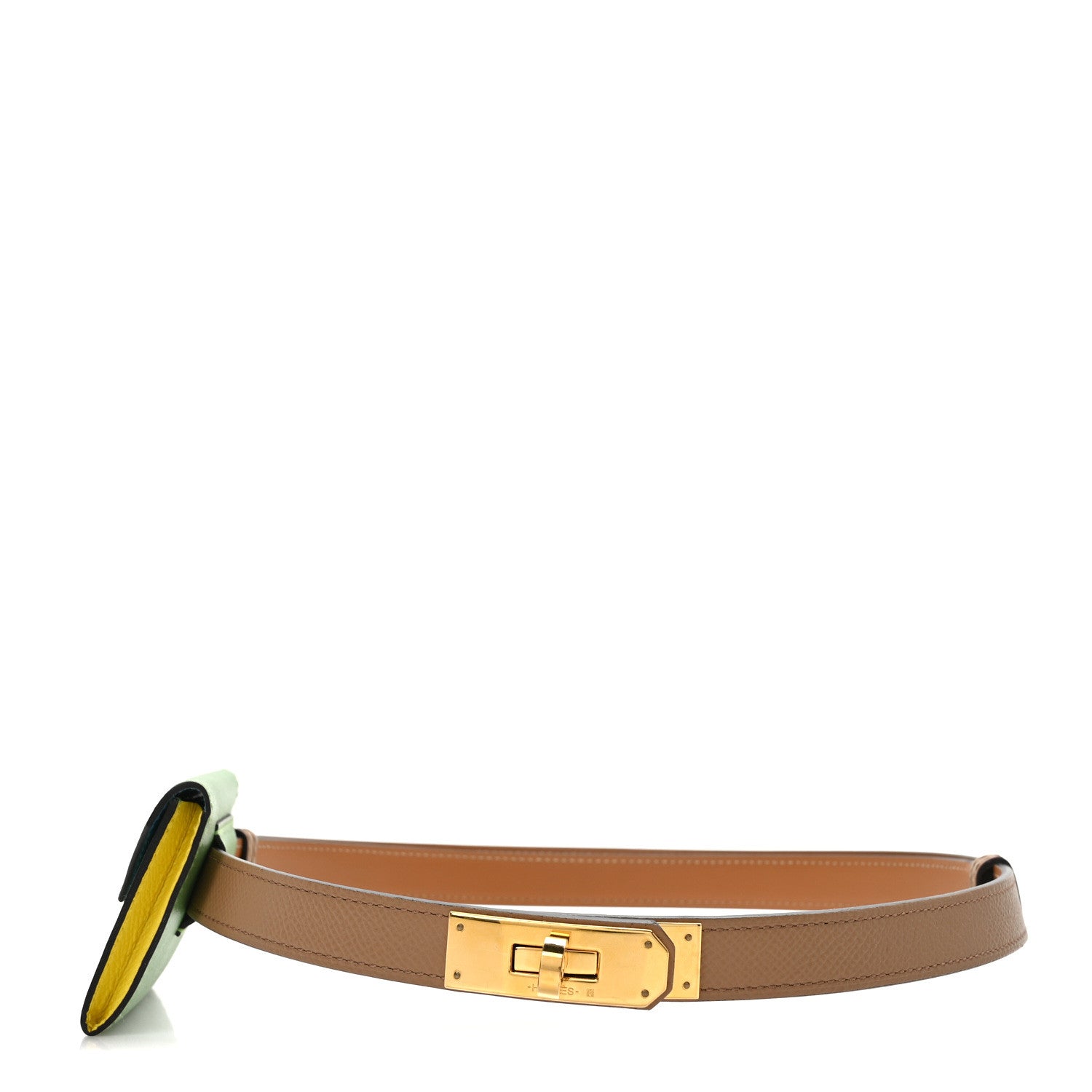Hermes Epsom Kelly Pocket Belt Chai Vert Criquet Citron Bleu Du Nord 1 of 7