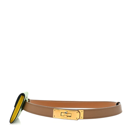 Hermes Epsom Kelly Pocket Belt Chai Vert Criquet Citron Bleu Du Nord 1 of 7