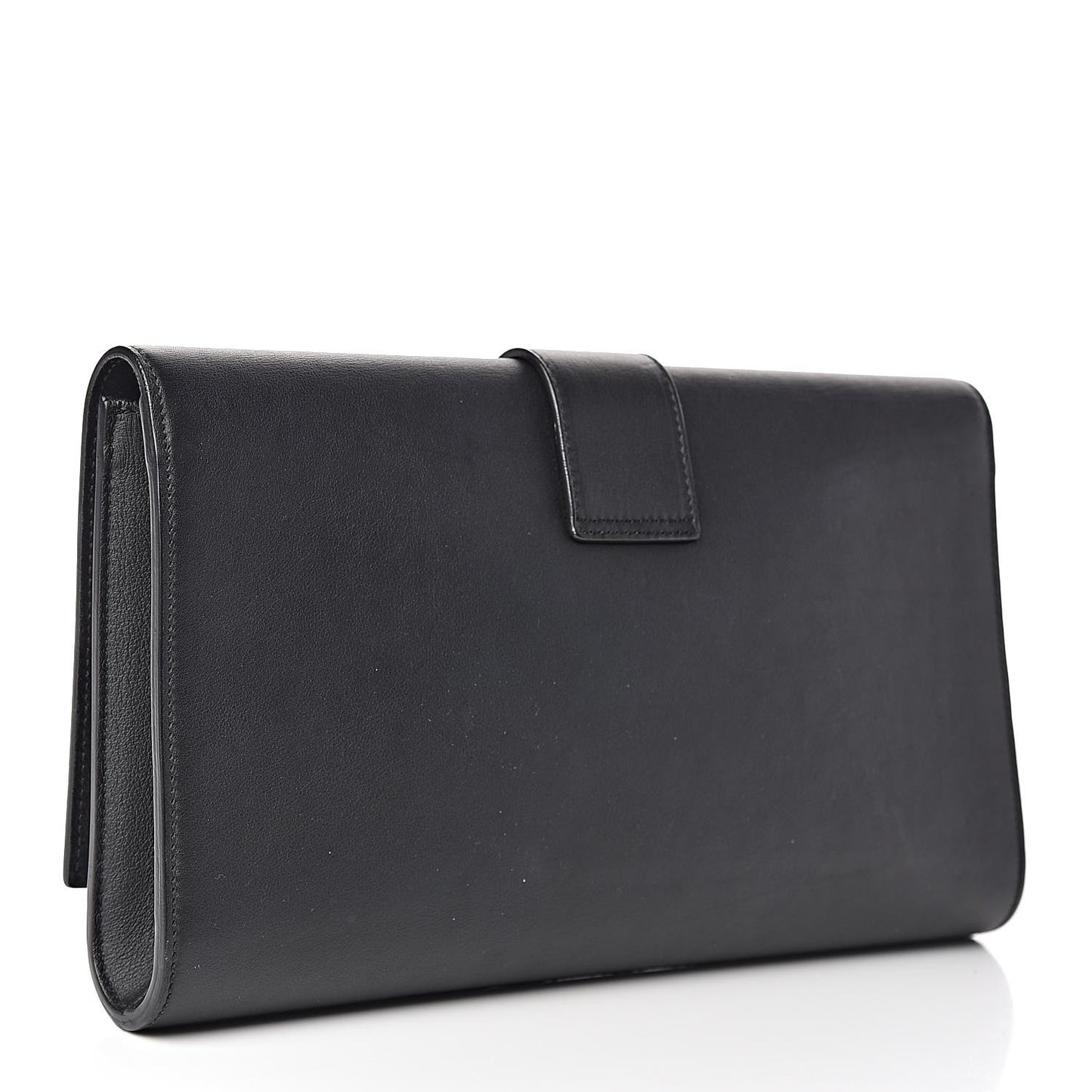 Calfskin Classic Y Ligne Clutch Black