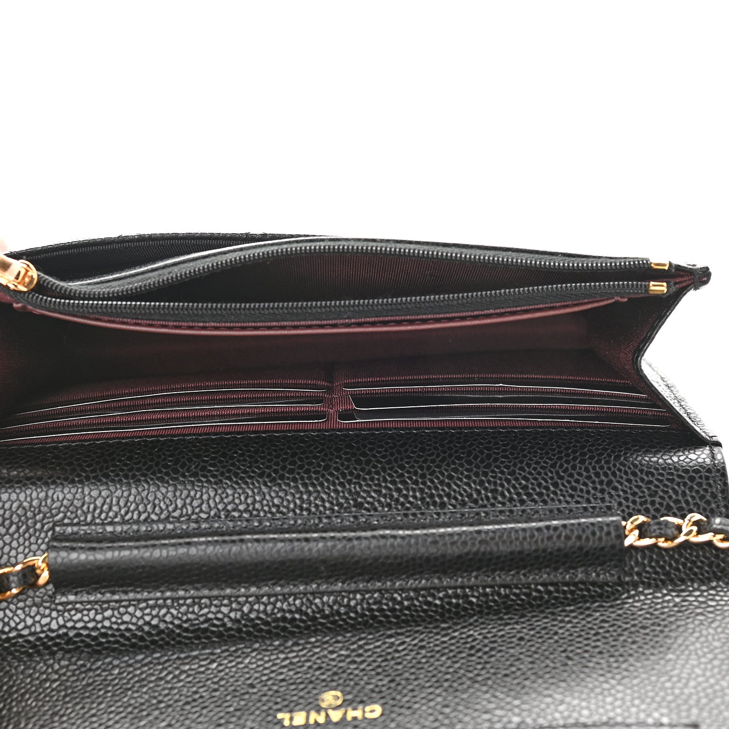 Chanel Caviar Quilted Wallet On Chain WOC Black 5 of 10