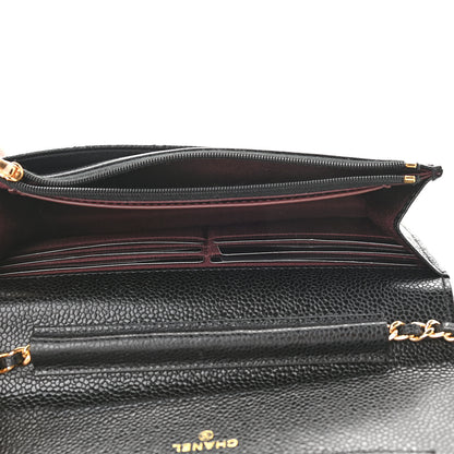 Chanel Caviar Quilted Wallet On Chain WOC Black 5 of 10