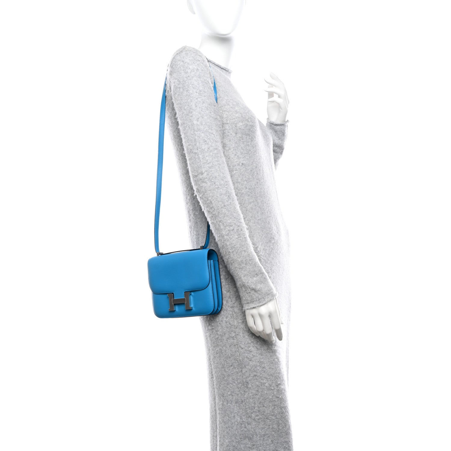 Hermes Swift Constance 18 Bleu Frida 1 of 11