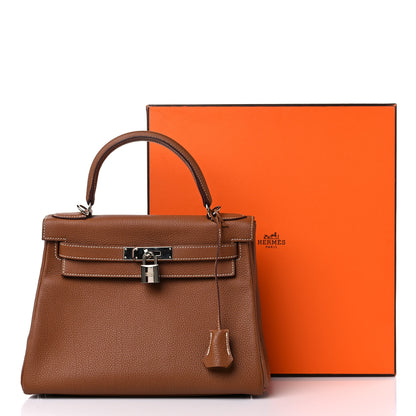 Hermes Togo Kelly Retourne 28 Gold 14 of 14