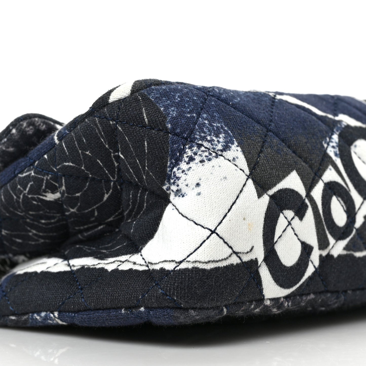 Jersey Quilted Graffiti Reissue Mini Flap Navy Blue
