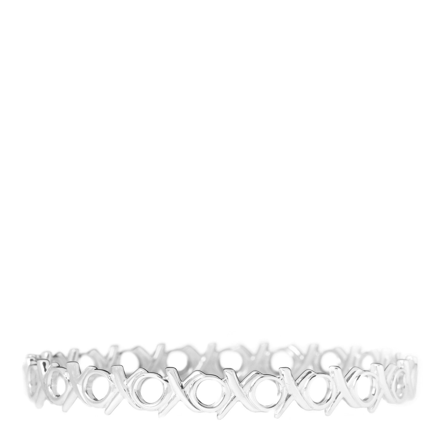 Tiffany Sterling Silver Paloma Picasso Love & Kisses Bangle Bracelet 3 of 3