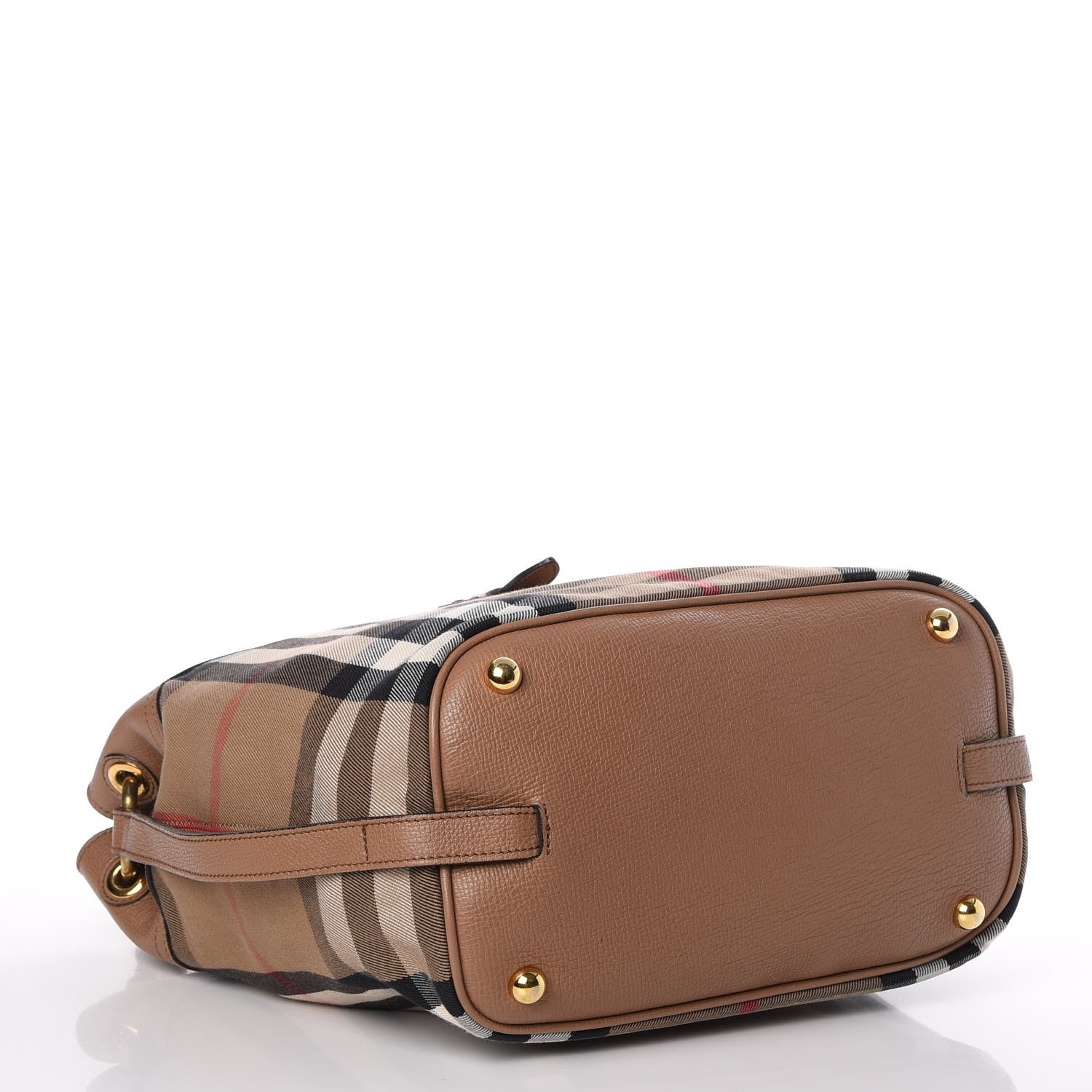 Burberry Grainy Calfskin House Check Medium Sycamore Dark Sand 4 of 10