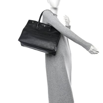 Saint Laurent Smooth Calfskin Rive Gauche Small Tote Black 2 of 10