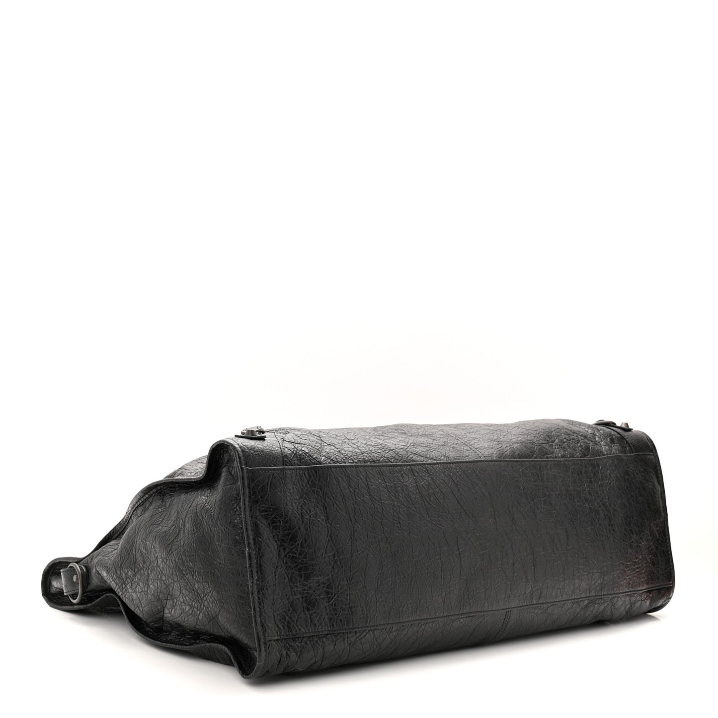 Arena Lambskin Brass Hardware Le City Travel Bag Black
