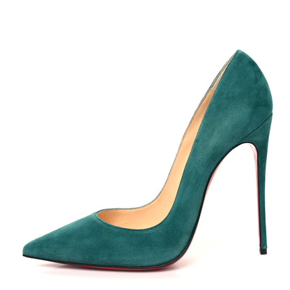 Christian Louboutin Veau Velours So Kate 120 Pumps 40.5 Green 1 of 7