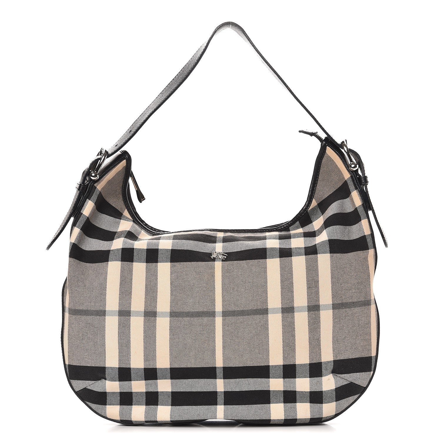 Burberry Beat Check Hobo Black 1 of 12