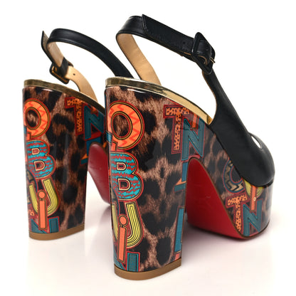 Christian Louboutin Nappa Patent Specchio Loubileo Dona Anna 120 Platform Wedges 38 Multicolor 4 of 8