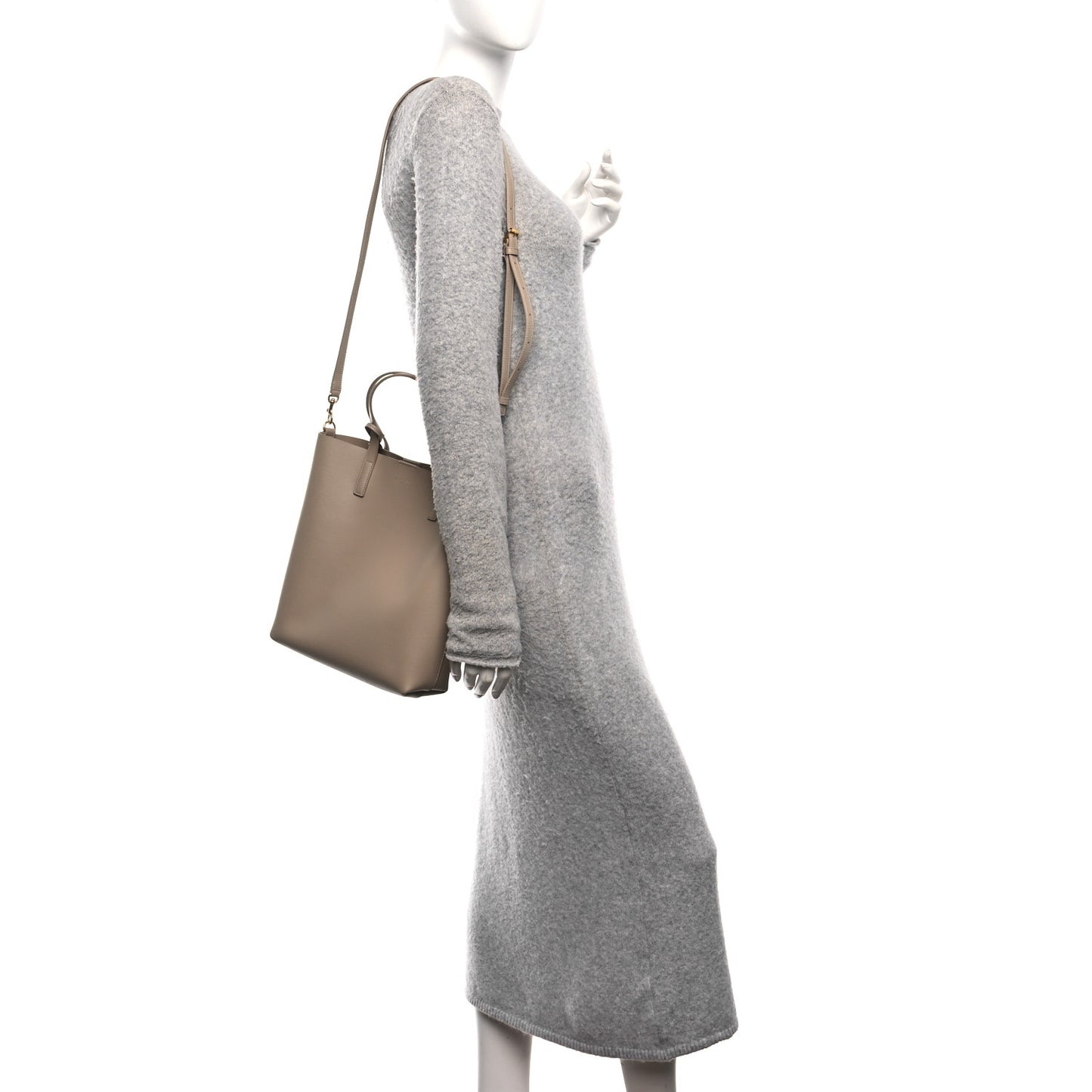 Calfskin Toy Shopping Tote Nude Powder