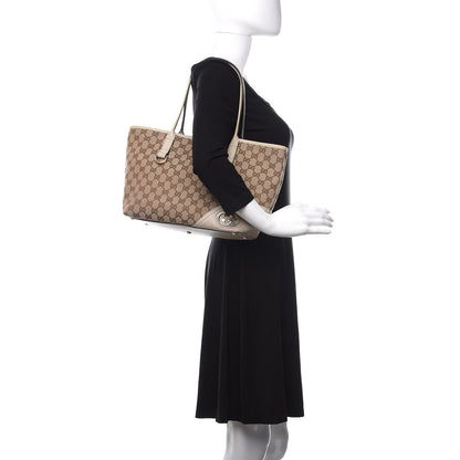 Gucci Monogram Medium New Britt Tote Off White 2 of 18