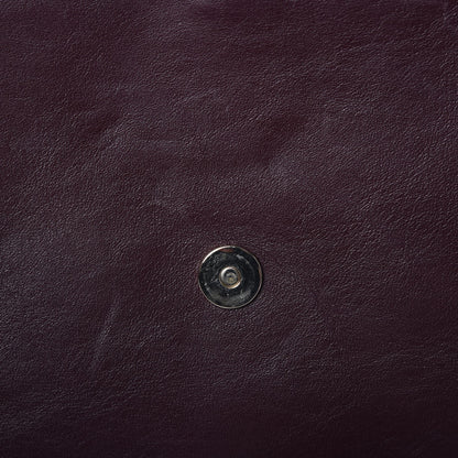 Chloe Suede Calfskin Medium Faye Shoulder Bag Dark Purple 12 of 12
