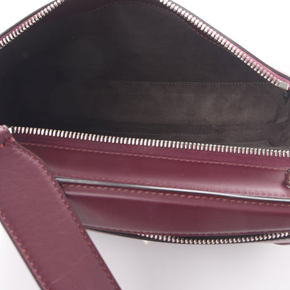 Fendi Vitello Baltico Dolce Shiny Nappa Lace Up DotCom Satchel Bordeaux 7 of 14