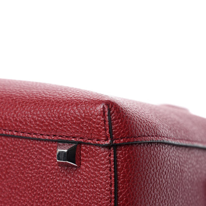 MCM Grained Calfskin Medium Ella Boston Sash Burgundy 9 of 11