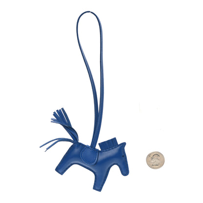 Hermes Milo Lambskin Grigri Rodeo Horse Bag Charm PM Bleu Zanzibar 2 of 4