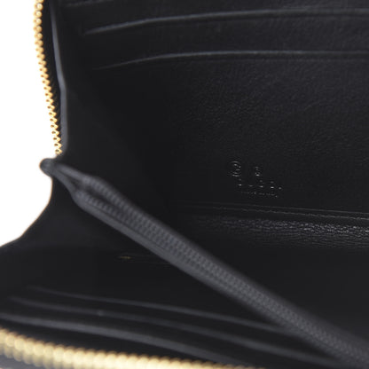 Gucci Guccissima Vitello Tender Zip Around Wallet Black 9 of 10