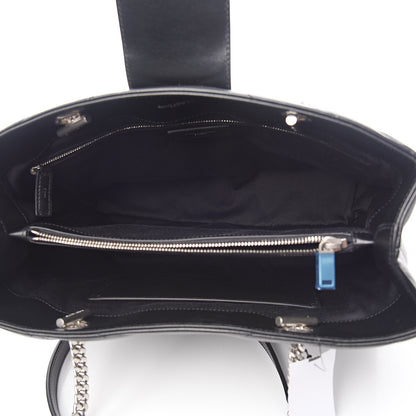 Saint Laurent Calfskin Y Quilted Monogram Large Loulou Shopper Black 5 of 11