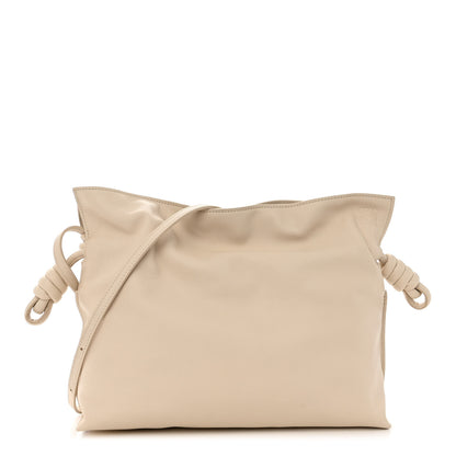 Loewe Nappa Flamenco Knot Clutch Angora 1 of 9