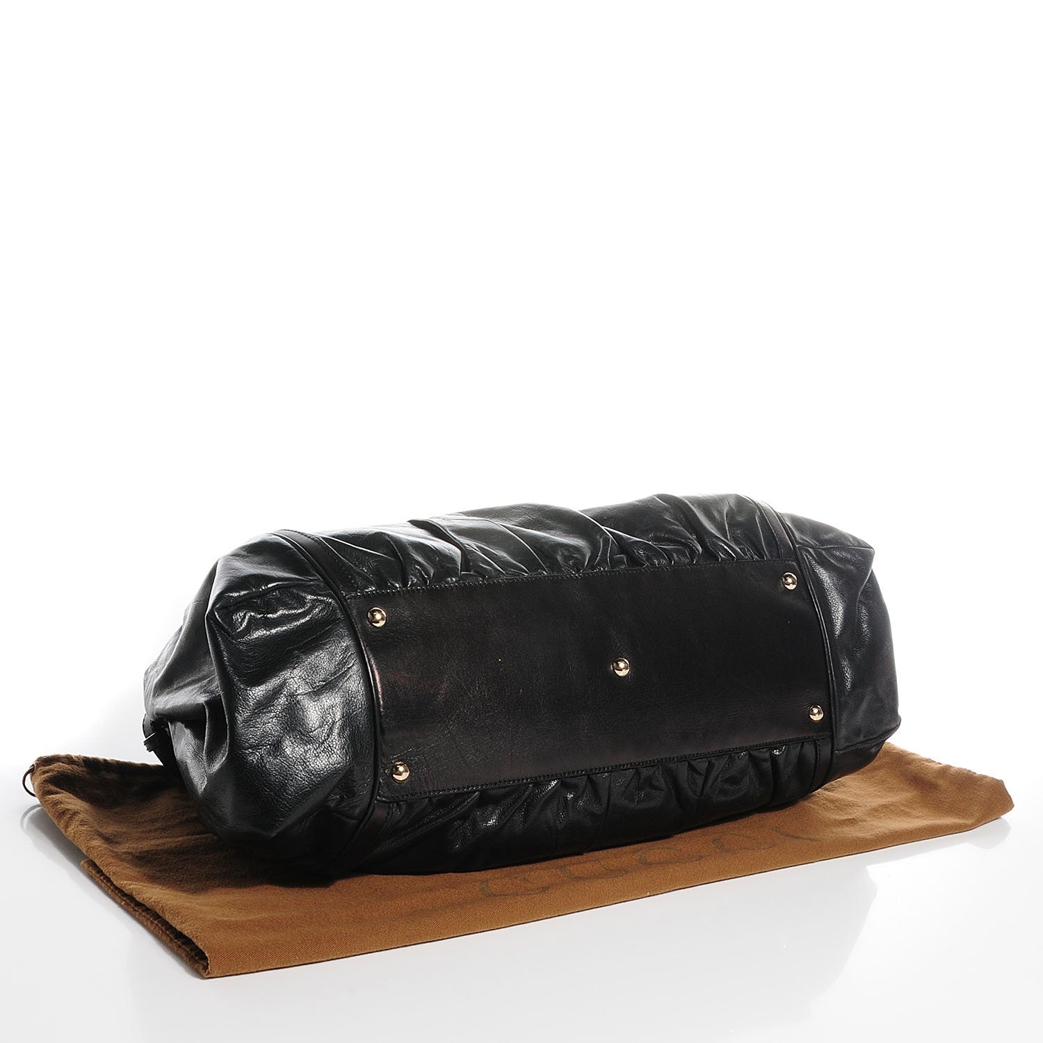 Gucci Dialux Pop Bamboo Large Top Handle Tote Black 4 of 7